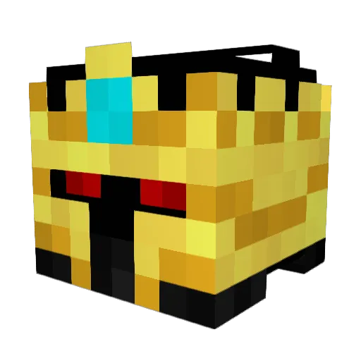 GhostKnights Minecraft avatar head, 3D render