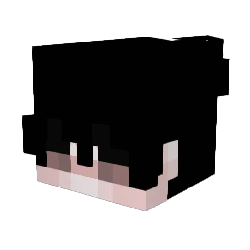 GhostLauh Minecraft avatar head, 3D render
