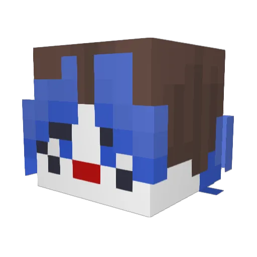 GhostLem Minecraft avatar head, 3D render
