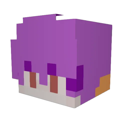 GhostLimekupo Minecraft avatar head, 3D render