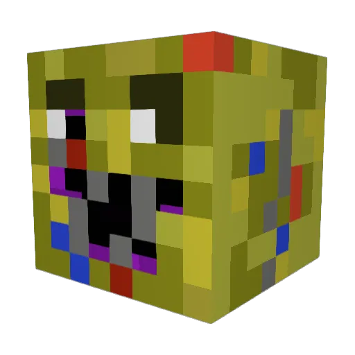 GhostMan407 Minecraft avatar head, 3D render