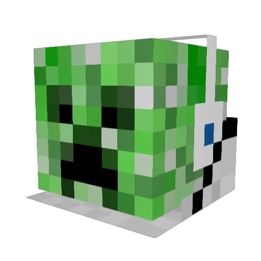 GhostModz Minecraft avatar head, 3D render