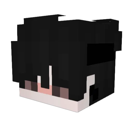 GhostMonder Minecraft avatar head, 3D render