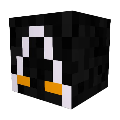 GhostMuffin19 Minecraft avatar head, 3D render