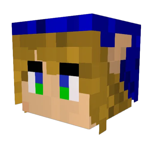 GhostN7 Minecraft avatar head, 3D render