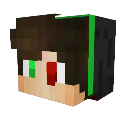 GhostNobel76 Minecraft avatar head, 3D render