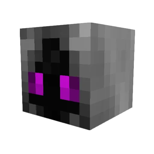 GhostOfHer Minecraft avatar head, 3D render