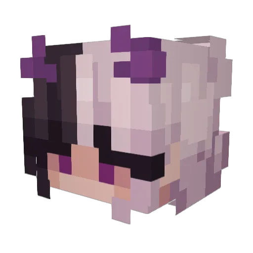 GhostOfMiser Minecraft avatar head, 3D render