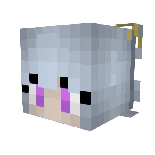GhostOfTomorrow Minecraft avatar head, 3D render