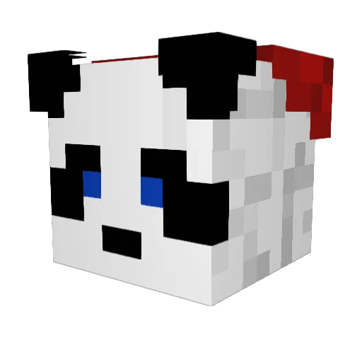 GhostPVP18 Minecraft avatar head, 3D render