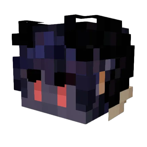 GhostPants69 Minecraft avatar head, 3D render
