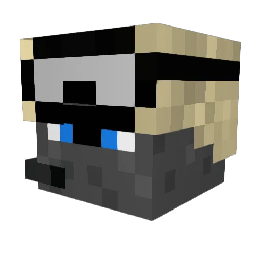 GhostRider17474 Minecraft avatar head, 3D render