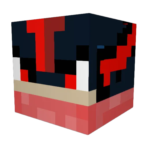 GhostRyder99R Minecraft avatar head, 3D render