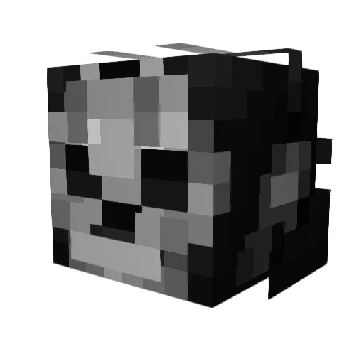 GhostSoul60 Minecraft avatar head, 3D render
