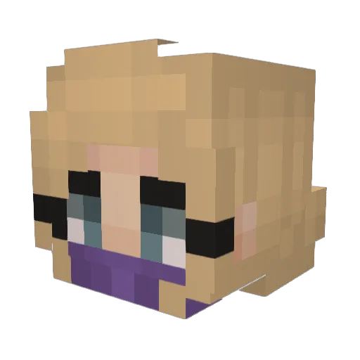 GhostSteph259 Minecraft avatar head, 3D render