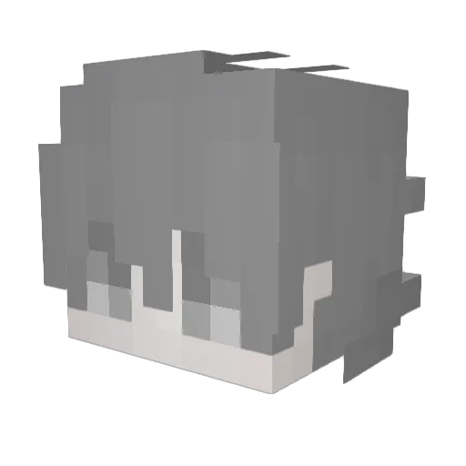 GhostTerminator Minecraft avatar head, 3D render
