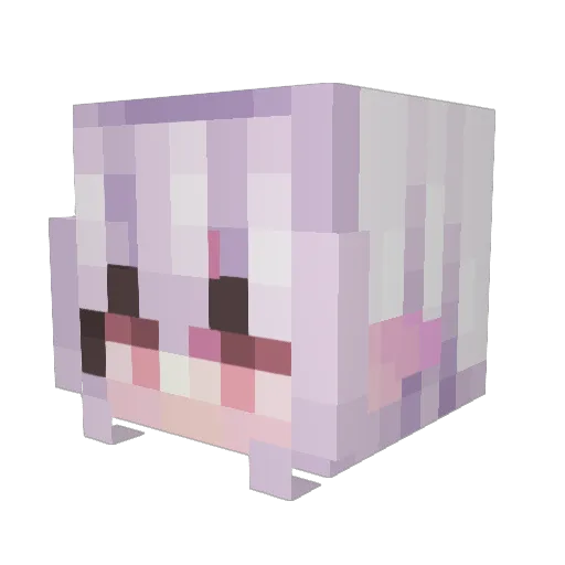 GhostTrey Minecraft avatar head, 3D render
