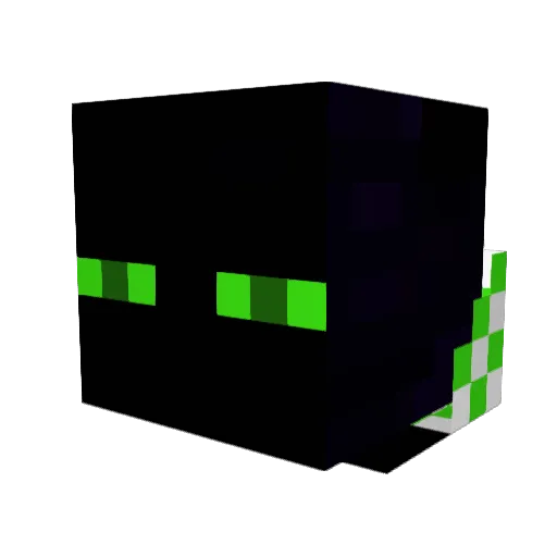 GhostTrickShot Minecraft avatar head, 3D render