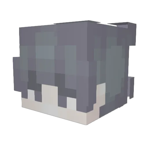 GhostTristan Minecraft avatar head, 3D render