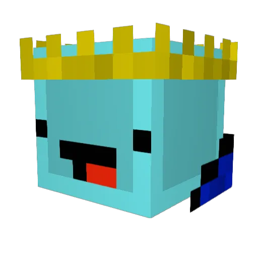 GhostUprising Minecraft avatar head, 3D render