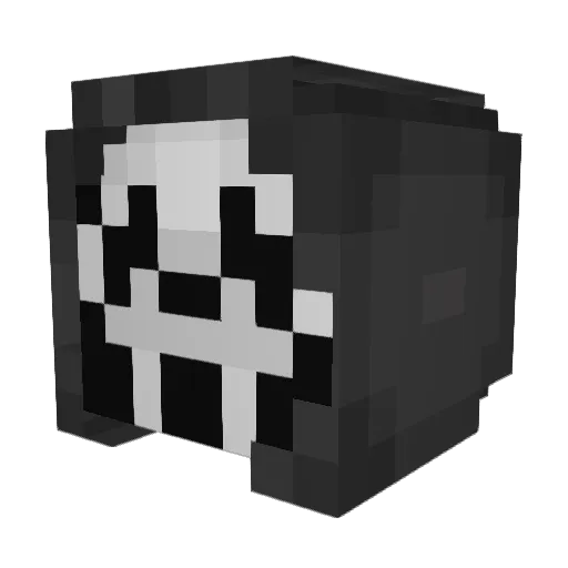 GhostVyx Minecraft avatar head, 3D render