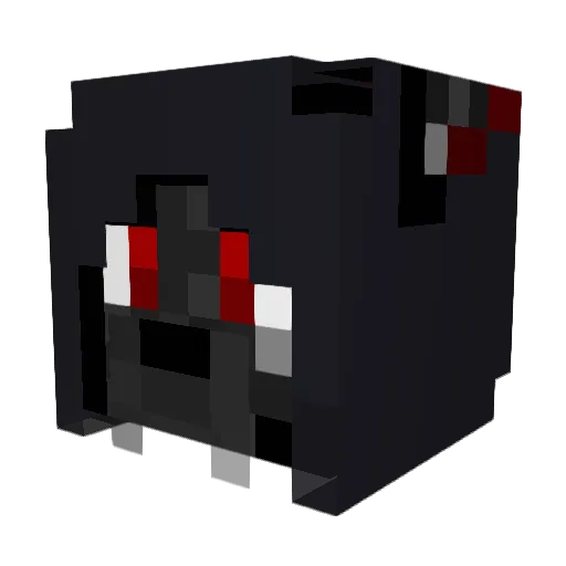 GhostWolves Minecraft avatar head, 3D render