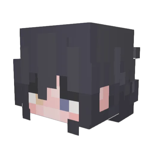 GhostXlynXD Minecraft avatar head, 3D render