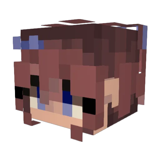 Ghost_213 Minecraft avatar head, 3D render
