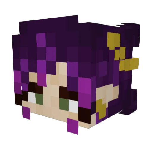 Ghost_222 Minecraft avatar head, 3D render