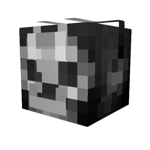 Ghost_5544 Minecraft avatar head, 3D render