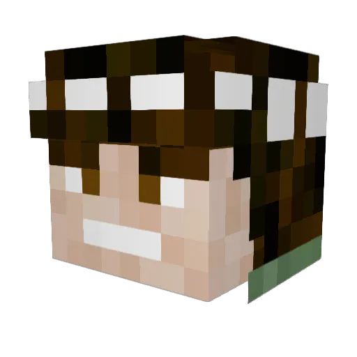 Ghost_725 Minecraft avatar head, 3D render