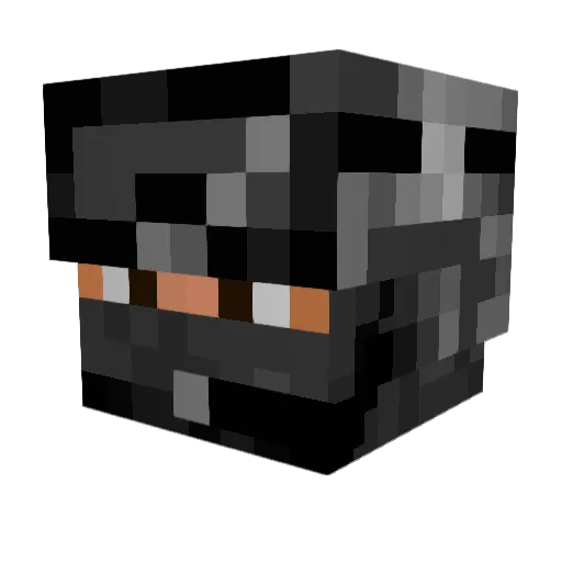 Ghost_9090 Minecraft avatar head, 3D render