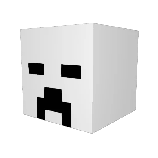Ghost_Boy12 Minecraft avatar head, 3D render