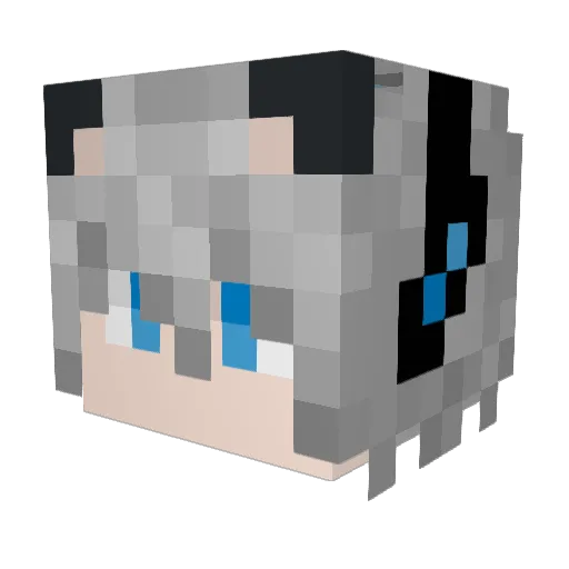 Ghost_Count Minecraft avatar head, 3D render