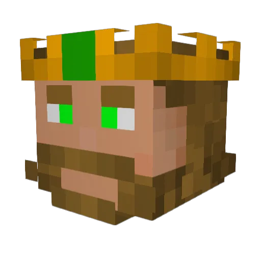 Ghost_Diamonds Minecraft avatar head, 3D render