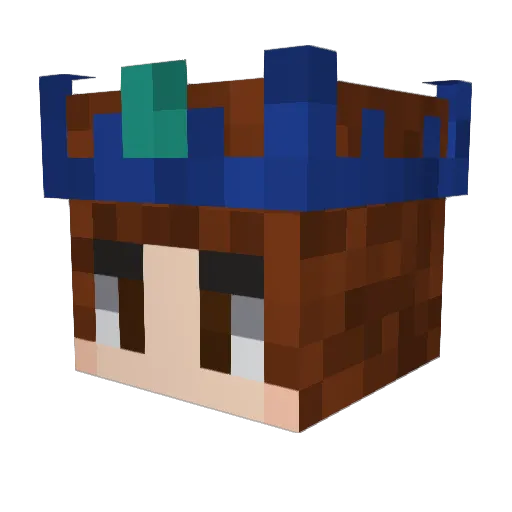 Ghost_Drag0n Minecraft avatar head, 3D render