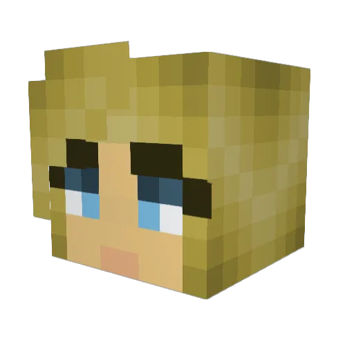Ghost_Drift Minecraft avatar head, 3D render