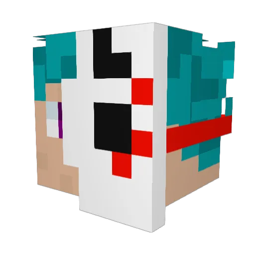 Ghost_Essences Minecraft avatar head, 3D render