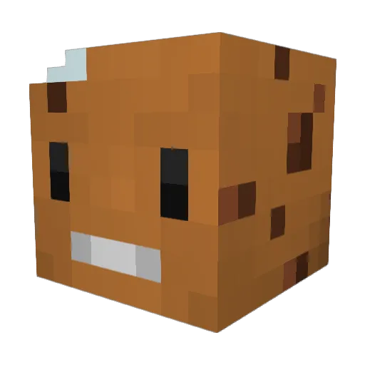 Ghost_Eve Minecraft avatar head, 3D render