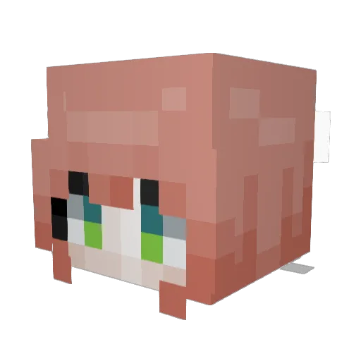 Ghost_GXD Minecraft avatar head, 3D render