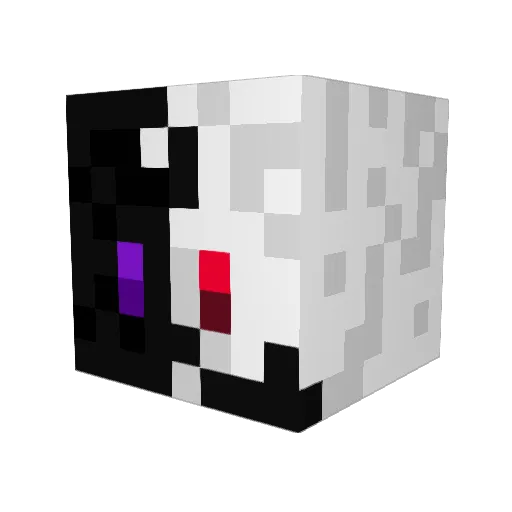 Ghost_Girl05 Minecraft avatar head, 3D render