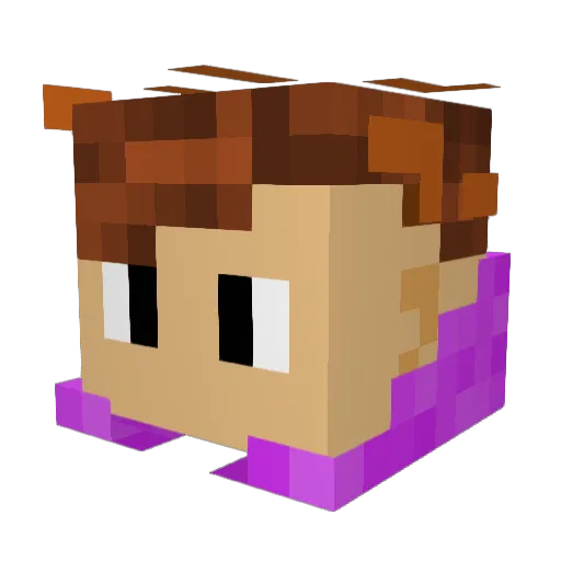 Ghost_Lajkop Minecraft avatar head, 3D render