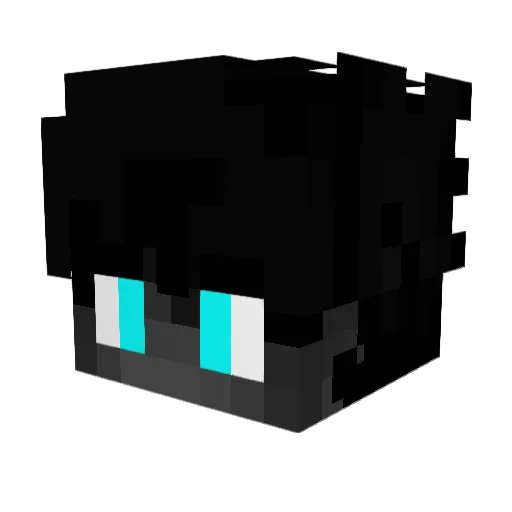 Ghost_Lux1 Minecraft avatar head, 3D render