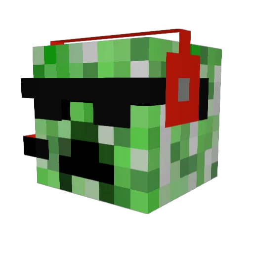 Ghost_Move Minecraft avatar head, 3D render