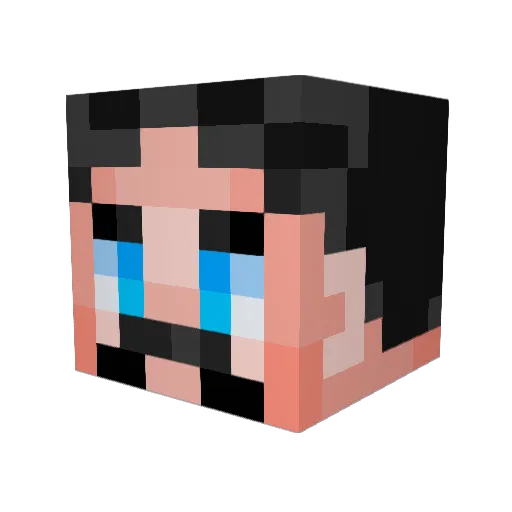 Ghost_Psycho Minecraft avatar head, 3D render