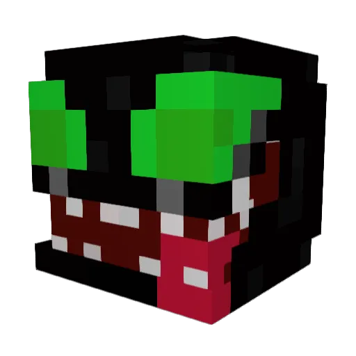 Ghost_Raptor_1 Minecraft avatar head, 3D render