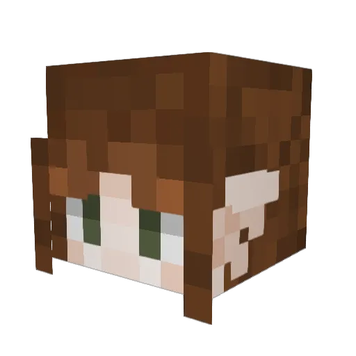 Ghost_Rya Minecraft avatar head, 3D render