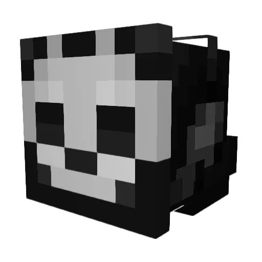 Ghost_SimonRiley Minecraft avatar head, 3D render