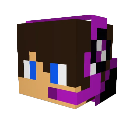 Ghost_Syox Minecraft avatar head, 3D render