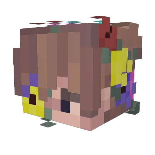 Ghost_T3a Minecraft avatar head, 3D render